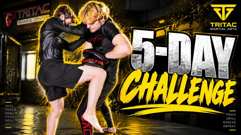 The TRITAC 5-Day Challenge: a knee strike driven into a pad