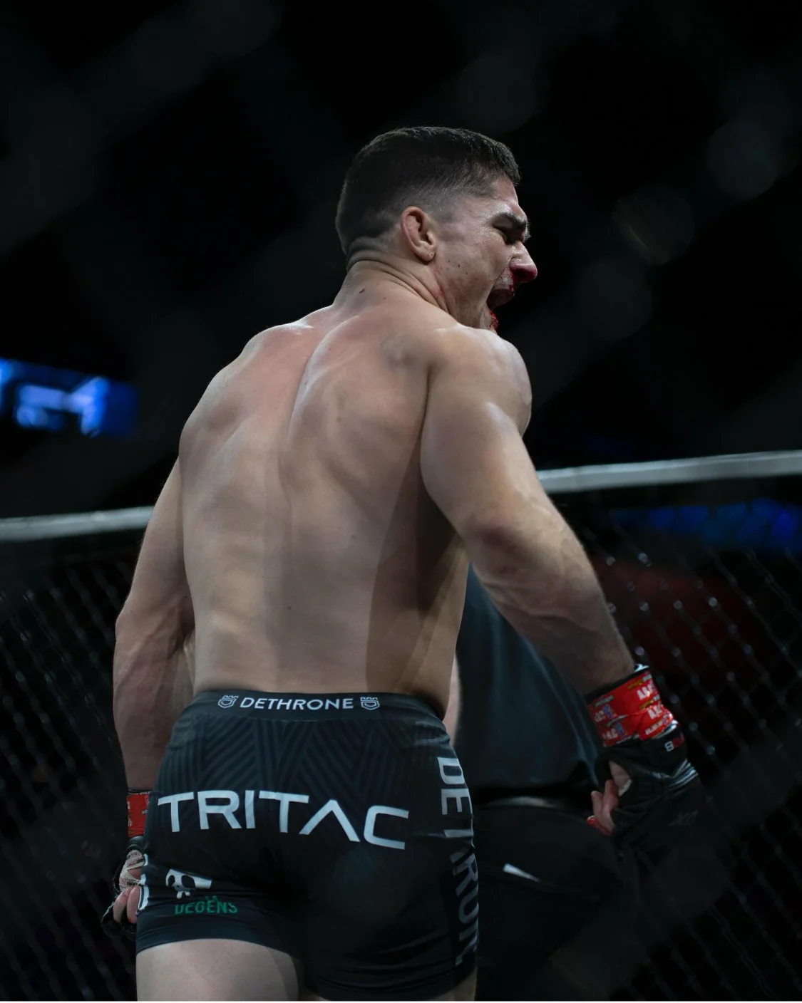 TRITAC fighter in the cage